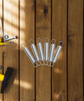 Premium 20Pc Stainless Steel Mechanical Extension Springs Kit With Durable Hooks, Perfect 3 Inch Length Tension For DIY Crafts Heavy Duty Repairs And Home Projects You Gotta Love on wood surface