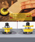 Pro Grade Two Pack Shaker Rail and Stile Router Bits for Cabinet Doors, One Quarter Inch Shank, installation guidance