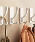 Heavy Duty Adhesive Wall Hooks 13Lb Aluminum No Damage To Wall Four Pack For Towels Coats Purses Robes Bags Doors Bathrooms Dorm Closets White Rustproof Waterproof Coating Sticks To Smooth Surfaces Ideal For Rentals