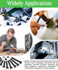 Comprehensive M3 Screws Assortment Kit with Hex Socket Head Bolts in use for DIY electronics, machinery, and furniture assembly.