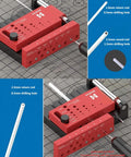 Round Rod Center Locator Drill Guide Jig For Precise Hole Positioning With Adjustable Drilling Size 0.3-3 mm And 1-4 mm Bar Compatibility