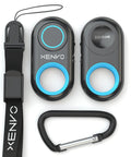 Bluetooth Wireless Camera Shutter Remote For iPhone iPad Android And Tablets Dope Selfie Button Clicker, lanyard, and clip