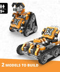 Hands On Programmable STEM Robot Kit For Kids 9 Plus With 2 Infrared Sensors 2 Motors Bluetooth Connectivity Simple Coding Software Expandable And Reconfigurable Robotics Project Gift For Boys And Girls, 2 model build