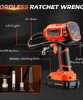 Tire Inflator Portable Air Compressor Cordless 21V Handheld Pump With Digital Pressure Gauge Rechargeable Battery Quick 160 PSI