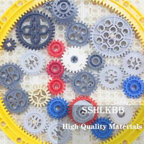 496 Piece Tech Gear Set With Axle Pins Connectors And Gears For Lego Style MOC Builds And Custom Projects Gear Up With Colorful Axles Racks And Connectors Compatible With Major Brick Brands For Creative Durable Builds assorted colorful gears and connectors.