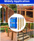 Aluminum Angle Drill Guide Jig With 30 45 90 Degree Settings for precise drilling in deck posts and stair handrails.