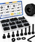 Massive M6 Screws Kit With 176 Pieces Including M6x8, M6x10, M6x12, M6x16, M6x20, M6x25, M6x30, M6x35mm Hex Socket Bolts