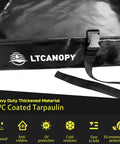 Close-up of PVC folding collapsible containment tray for oil spills and poolside use, 2x2ft, heavy duty and leak proof.