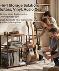 Guitar Stand For Multiple Guitars With 3 Tier Display Rack Holds Acoustic And Electric Guitars Bass Ukulele And More Great For Home Studio