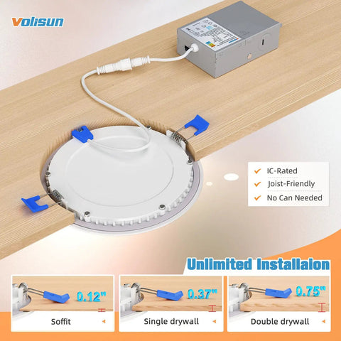 Premium 6 Inch Led Recessed Lights 24 Pack Featuring Adjustable 5Cct Settings For Warm Or Cool Ambiance No Sweat Drop In Installation with IC-rated fixture.