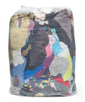 Recycled Multicolored T Shirt Cloth Rags Bundle, 50 Pound All Purpose Cleaning Rags For Paint Spills, Dusting, Staining, Polishing, And General Cleanup Today in plastic packaging