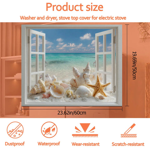 Product size of Washer And Dryer Top Protector Mat With Anti Slip, Absorbent Dust Cover Pad For Appliances, 23.6 x 19.7 in