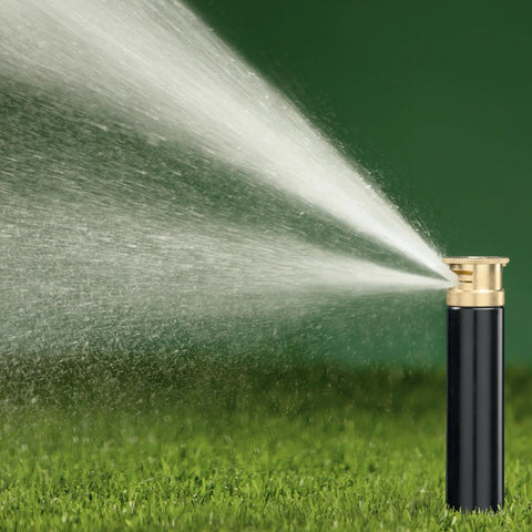 Heavy Duty Brass Sprinkler Nozzle With 15 Ft Adjustable Spray For Even Landscape Coverage Precision Machined Brass For Consistent Spray Pattern
