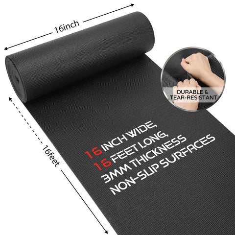 Heavy Duty Tool Box Liner 16 Inch By 16 Foot Roll 3mm Thick Non Slip Grid Line Drawer Mat shown rolled with text details