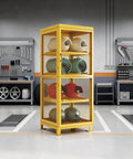 Horizontal Gas Cylinder Storage Cabinet Heavy Duty Carbon Steel Lockable 2 Tier or 4 Tier Options in workshop