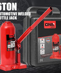 Heavy Duty 6 Ton Hydraulic Bottle Jack For Cars, Trucks And SUVs, Welded Steel Construction With Manual Handle, Red Portable Lifting Jack For DIY Repairs And Maintenance