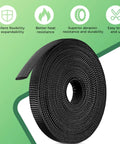 132 Ft Expandable Braided Cable Sleeve Kit With Four Size Set One Quarter Inch, Three Eighths Inch, One Half Inch, Three Quarters Inch PET Mesh Wire
