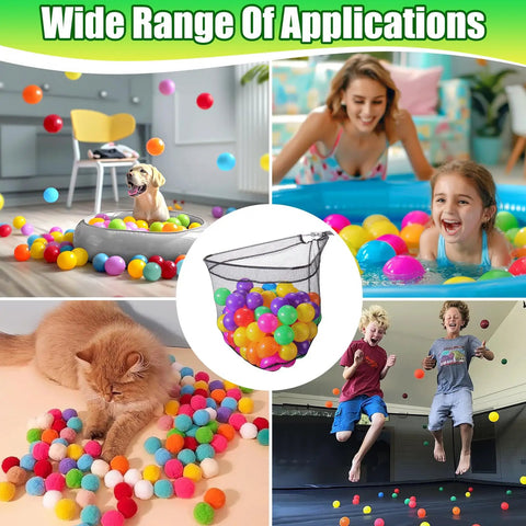 Adjustable Ball Picker For Ball Pits And Foam Pit Cleanup, Plastic Retriever For Kids, Multi Collector Grabber Tool For Play Yards, Dog Playpens, And Pet Toys