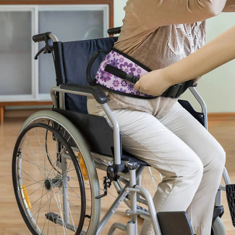 Anti Slip Gait Belt Transfer Strap For Seniors With Quick Release Buckle Durable Medical Lift Belt used in wheelchair transfer