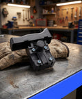 Rugged Reciprocating Saw Switch Replacement For Electric Chainsaw And Handheld Power Tools Featuring Rock Solid Locking Trigger and No Sweat Quick Swap Setup For Crews On The Go on a metal workbench with gloves.