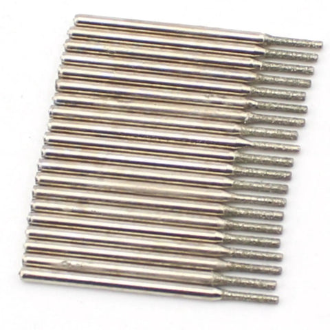 1.5mm Diamond Drill Bits For Stone And Sea Glass Jewelry Making Pack Of 30 Pcs Lapidary Gemstone Drill Bits 2.35mm Shank