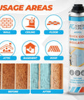 DIY Closed Cell Spray Foam Insulation Kit For Walls With 18 Cans Foam Gun Cleaner Safety Gear And Full Applicator Pack Usage Areas