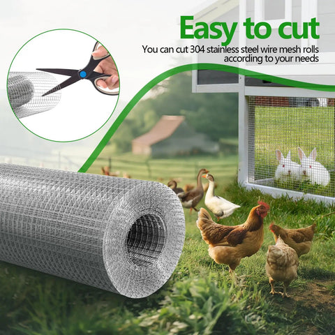 Dang Tough Quarter Inch Hardware Cloth Roll Made From Genuine 304 Stainless Steel featuring easy cutting for pest protection.