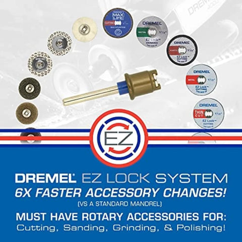 Dremel EZ Lock 1-1/2-inch cut-off wheel set, 12 pieces for rotary tool metal cutting