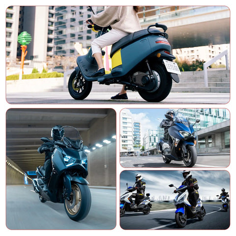 Various scooters demonstrating the GY6 Kick Start Gear Shaft And Idle Gear Kit For 49cc 50cc 80cc Scooters And Mopeds 139QMB P139QMA 4 Stroke Engines