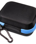Travel Ready Protective Case For MiLESEEY DT20 Laser Tape Measure 3-In-1 130FT Distance Meter, black PEVA case with carabiner