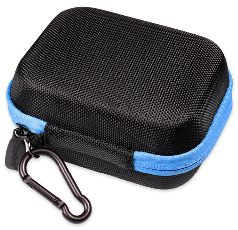Travel Ready Protective Case For MiLESEEY DT20 Laser Tape Measure 3-In-1 130FT Distance Meter, black PEVA case with carabiner