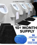 10 Pack Urinal Mats With Urinal Screen Deodorizer For Men Non Slip Absorbent Floor Pads For Commercial Restrooms Scented