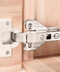 20 Piece Clip On Face Frame Soft Close Cabinet Hinges For Full Overlay Concealed Kitchen Cabinets Nickel Finish installed