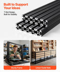 Beefy 10 Pack 23.62 Inch Aluminum Extrusion Profile With T Slot European Standard Anodized Linear Rail for 3D printer frame
