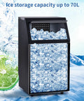 Supercharged Countertop Ice Maker With Built In Auto Clean That Whips Up 66 Pounds Daily Plus 32 Cubes Per Cycle A total crowd pleaser for bars restaurants and home kitchens filled with ice.