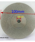 Double Sided Lapidary Diamond Grinding Disc Wheel 100mm Four Inch Diameter Ten Millimeter Thickness Pro Grade Ceramic Alloy
