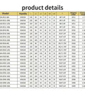 HSK63A CNC Machining Center collet specifications chart for ER16 ER20 ER25 ER32 chuck sizes and clamping ranges.