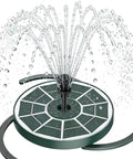 Go To Solar Water Pump Fountain For Garden Bird Bath With Built In 1500mAh Battery 3.5W Panel And 8 Nozzles High Efficiency Glass Panels
