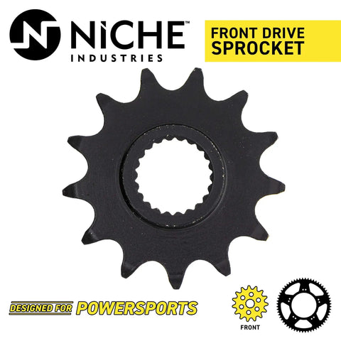 Heavy Duty Drive Sprocket Chain Combo For Polaris Scrambler 500 and Trail Blazer 400 Front 13 Tooth Rear 36 Tooth