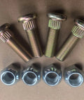 4 Pack Half Inch 20 Thread Press-In Wheel Studs With Lug Nuts Replacement For Hydro Gear 44431 Fits Axle Hub 71405 71446 72073 1.54 Inch