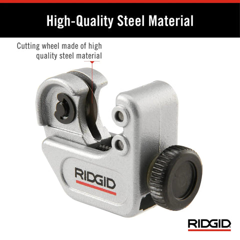 Close Quarters Tubing Cutter For One Eighth To Five Eighths Inch Copper Aluminum Brass And Plastic Tubing, steel material