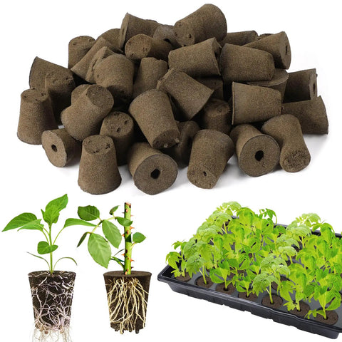 50 Pcs Rooting Sponges And Starter Plugs For Seedlings Or Cuttings, Fast Rooting For Soil, Tray Or Planting Pods