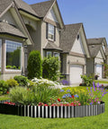 Heavy Duty Galvanized Garden Edge Border 6 Inch By 50 Foot Black Corrugated Lawn Edging For Flower Beds And Landscaping around garden