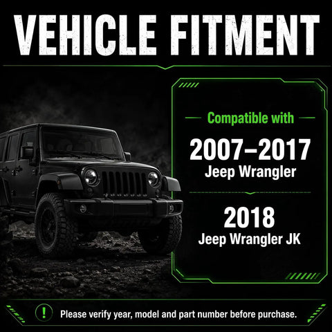 Front Steering Linkage Kit For Jeep Wrangler 2007 To 2016 3.6L 3.8L Includes Drag Link Pitman ES3624 And Right Upper Outer Tie Rod DS300 For Easy Steering Alignment And Front Suspension Upgrade, compatible with 2007-2017 Jeep Wrangler