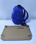 Lightweight Daypack For Hiking And Camping In Bold Blue 11 By 9 By 10 Inches Trail Ready And Super Durable Backpack side view