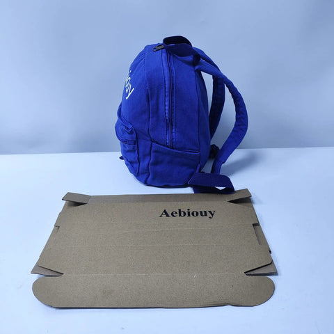 Lightweight Daypack For Hiking And Camping In Bold Blue 11 By 9 By 10 Inches Trail Ready And Super Durable Backpack side view