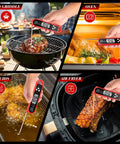 Ultra Fast Instant Read Digital Meat Thermometer For Cooking And Grilling With IP67 Waterproof Build Strong Magnetic Mount