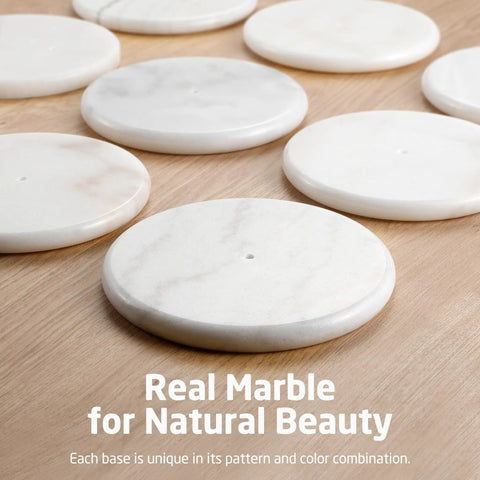 White marble base for Freestanding Toilet Paper Holder With Unique Marble Base Modern Brushed Stainless Steel Stand