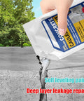 Professional Grade Concrete Caulk And Strong Cement Sealant Bonding Adhesive For Rapid Crack Filling That Sets Quick To Block Water Leaks And Keep Pavement Looking Rock Solid, being applied to a crack in concrete.