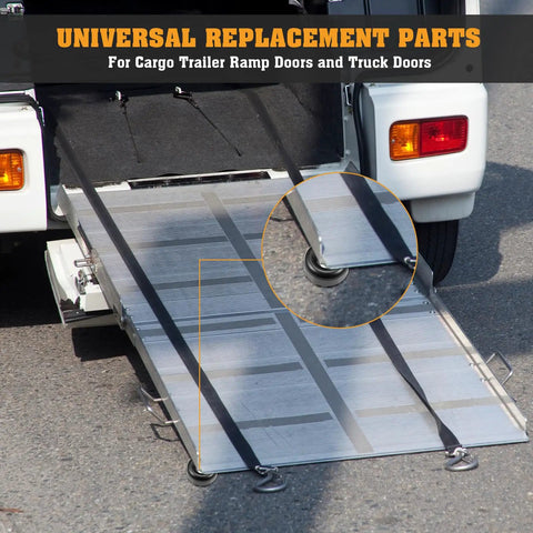 12 Pack Two Point Five Inch Trailer Ramp Door Bumpers With Screw Kits For Cargo Ramps And Truck Gates Round Rubber Bump Stops